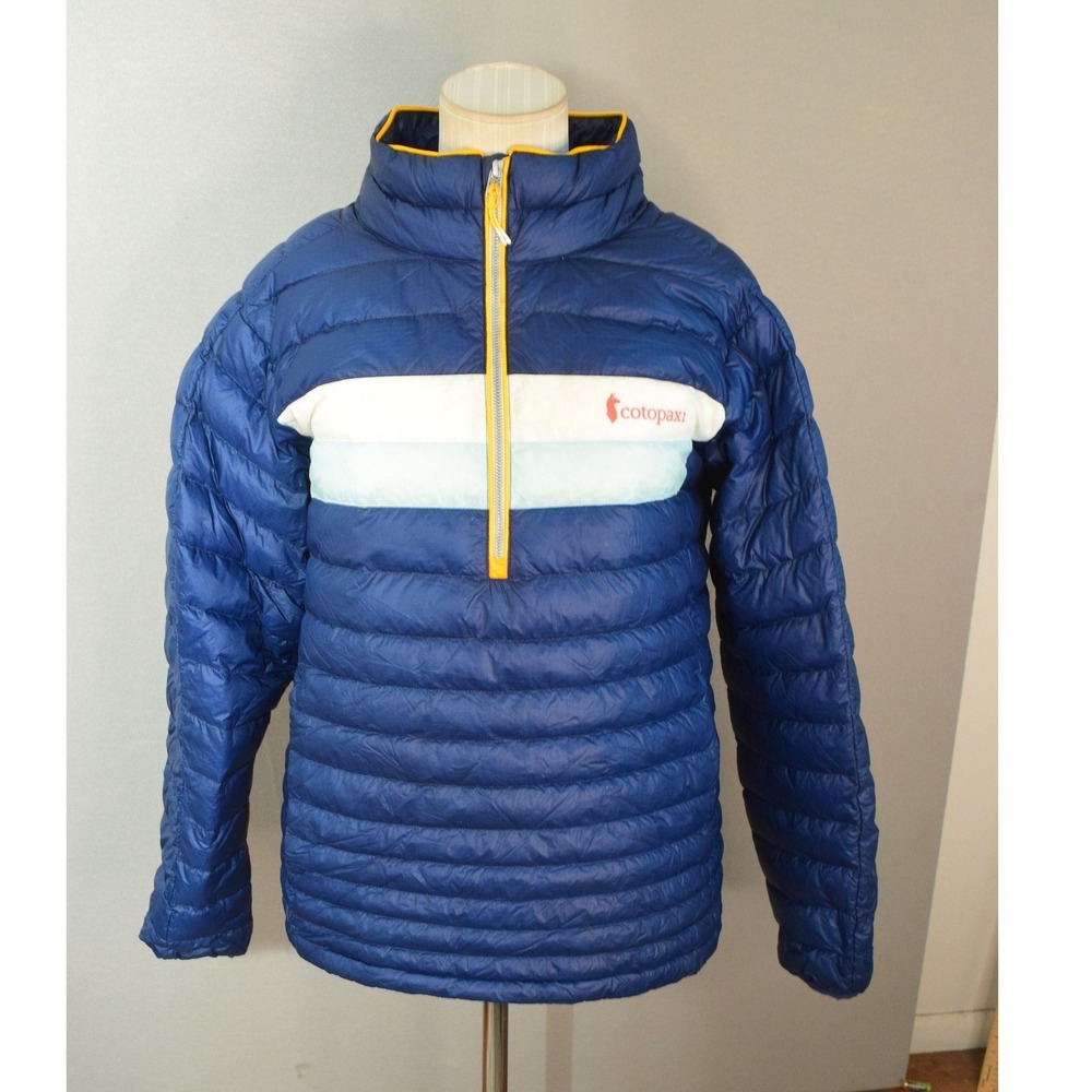 Cotopaxi Fuego Down Pullover Medium Blue 800-Fill Puffer Mens Hiking Jacket